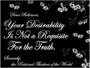 desirability is not requisite for truth
